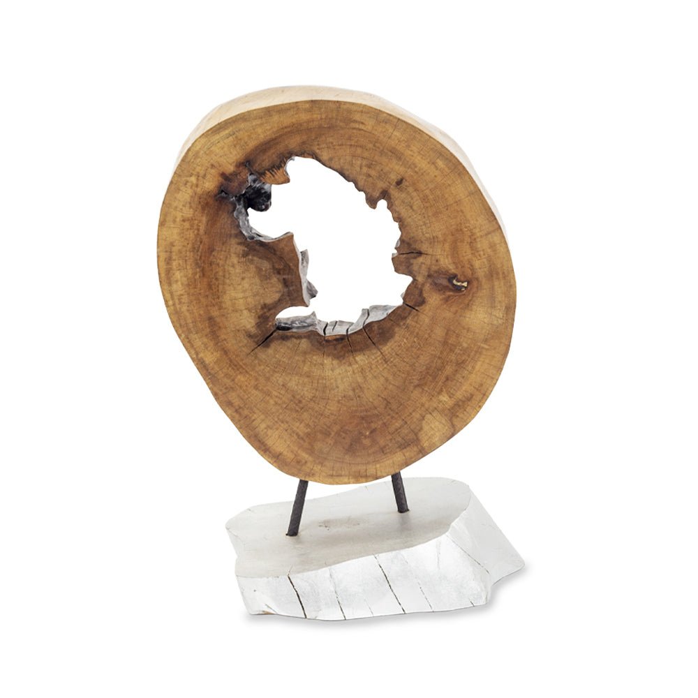 ESCULTURA WHEEL CON BASE - GRANDE - VERANDA INTERIORES