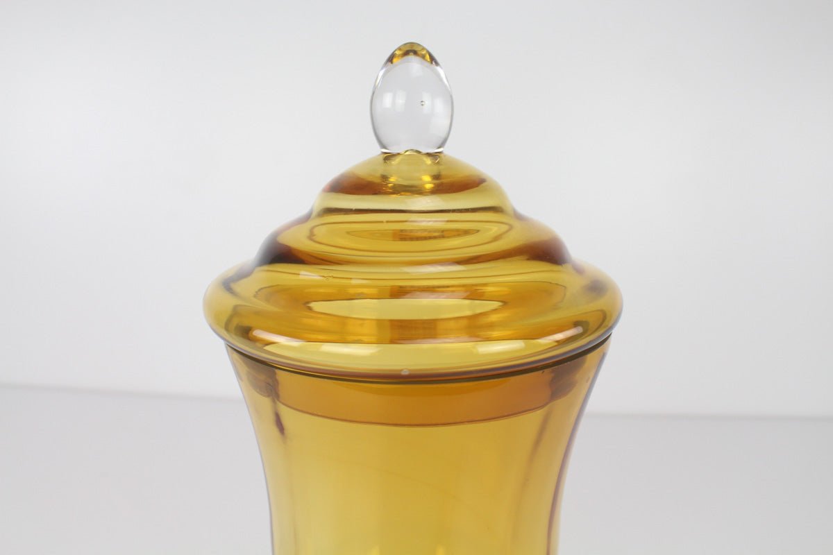 JARRON AMBER LIDDED - VERANDA INTERIORES