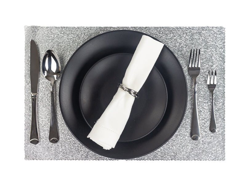 MANTEL RECTANGULAR NUDO PLATEADO - VERANDA INTERIORES