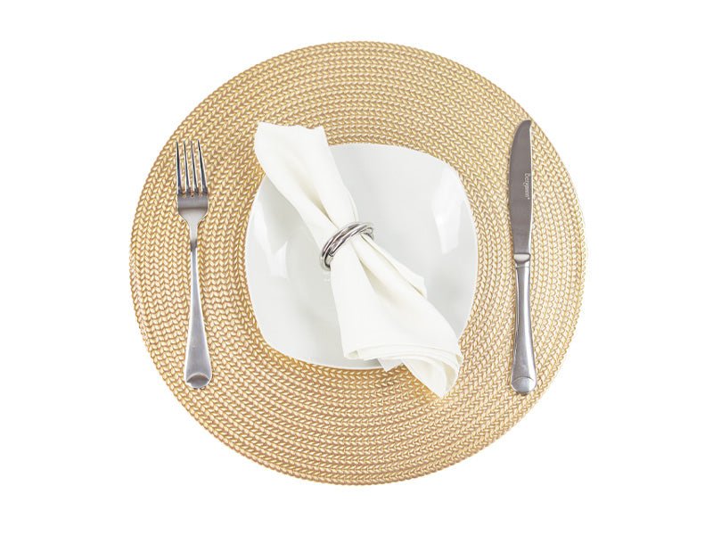 MANTEL REDONDO DORADO - VERANDA INTERIORES