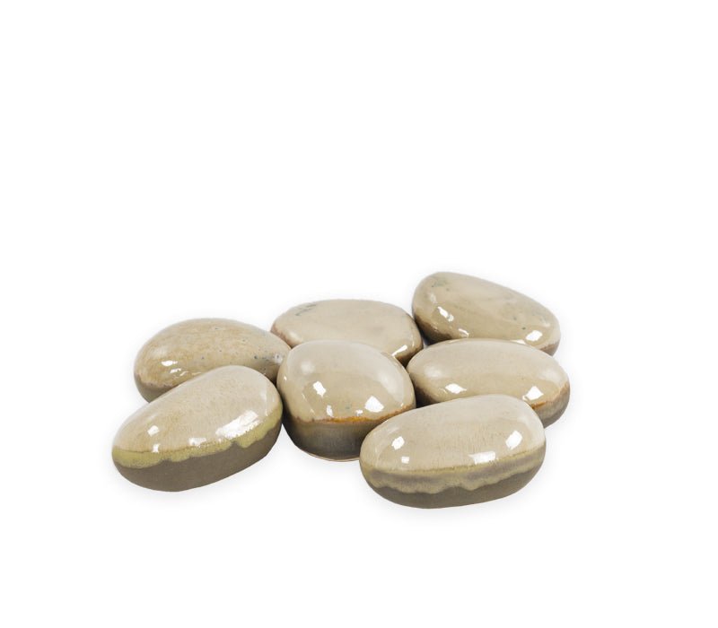 PIEDRA DECORATIVA CERAMIC TUMBLED RIVER SET DE 6 - VERANDA INTERIORES