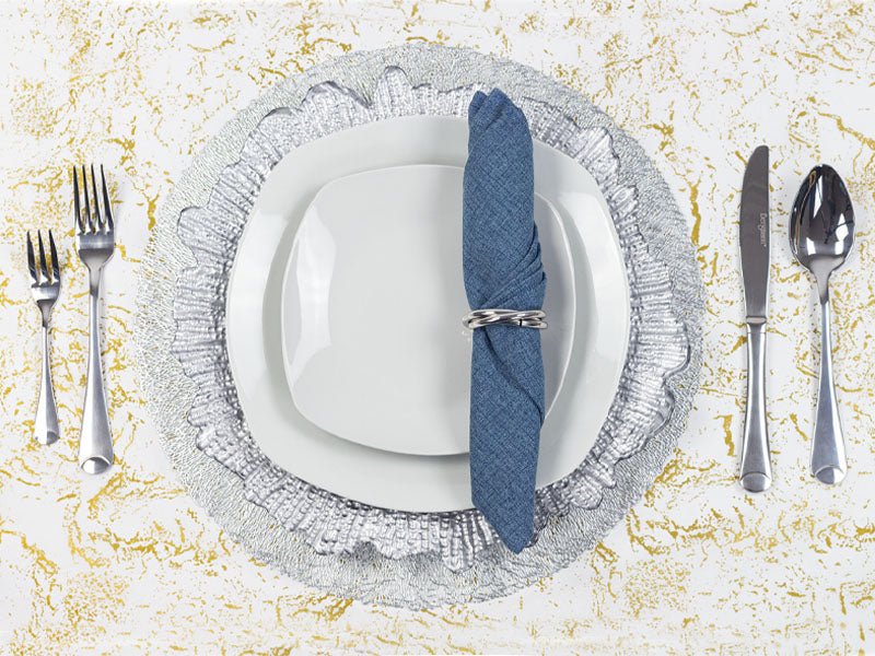 SERVILLETA DE LINO COLOR PLUMBAGO - VERANDA INTERIORES