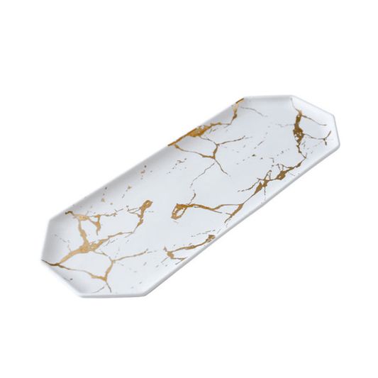 BOTANERO DE CERAMICA BLANCO MARMOLEADO - VERANDA INTERIORES