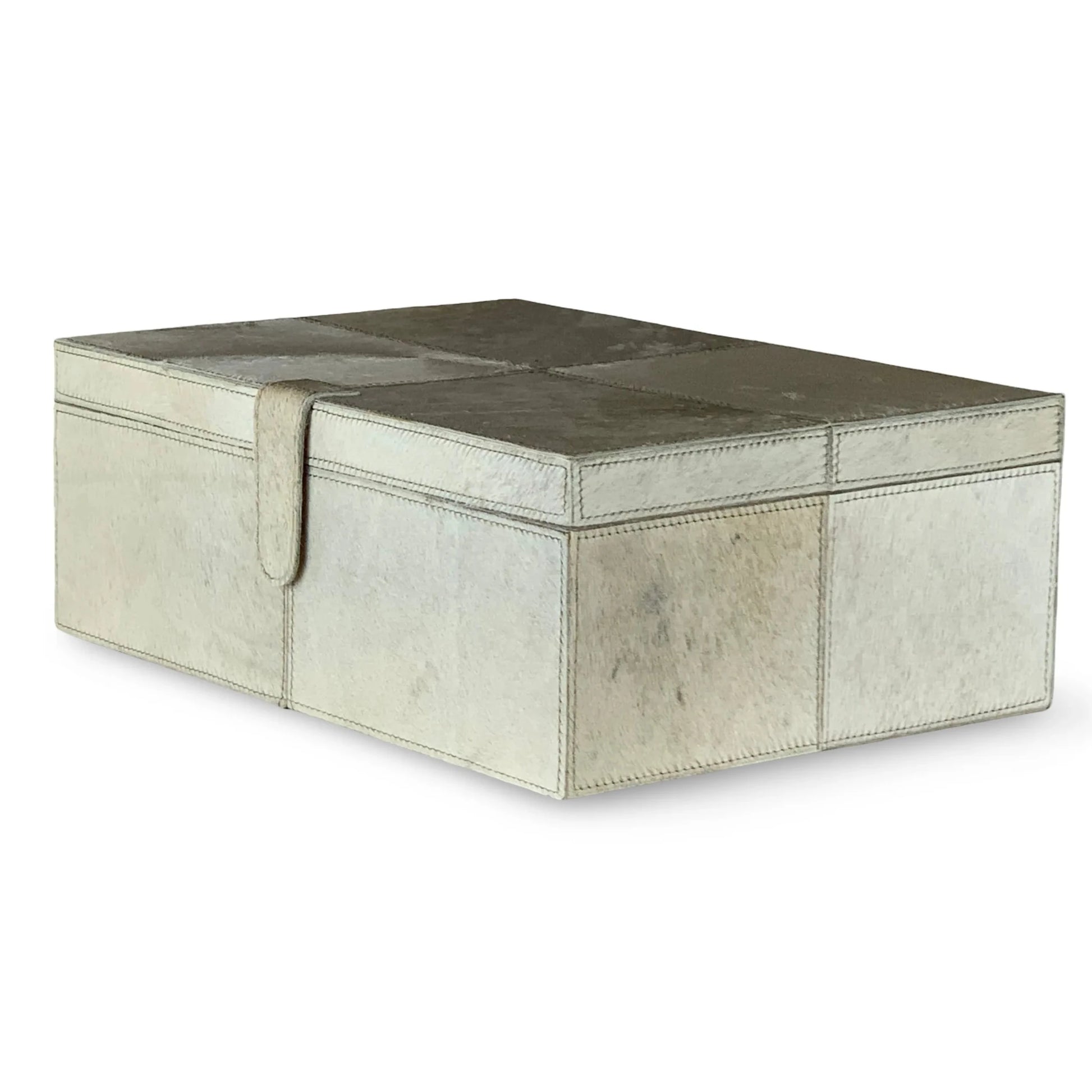 CAJA DE CUERO DECORATIVA - VERANDA INTERIORES