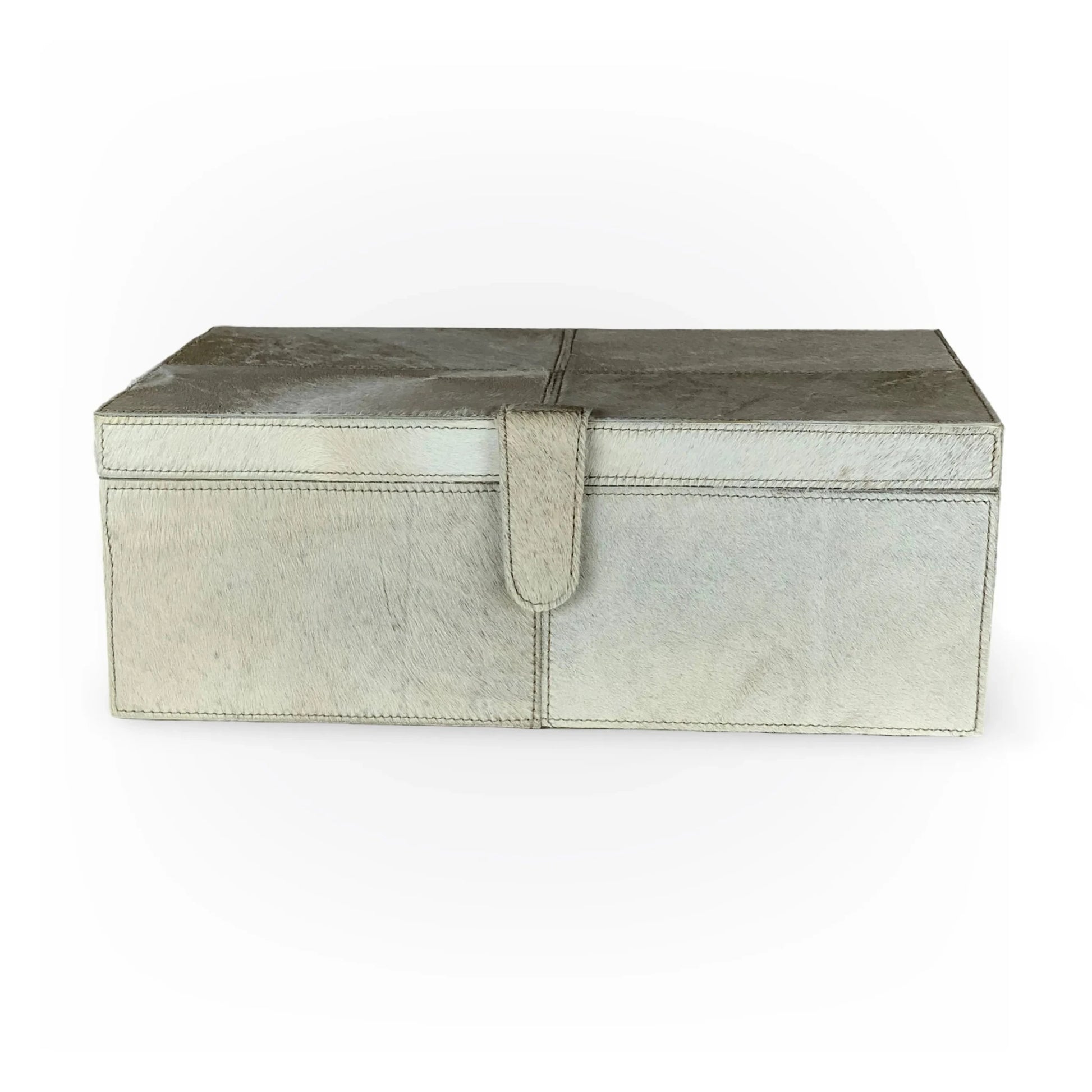 CAJA DE CUERO DECORATIVA - VERANDA INTERIORES