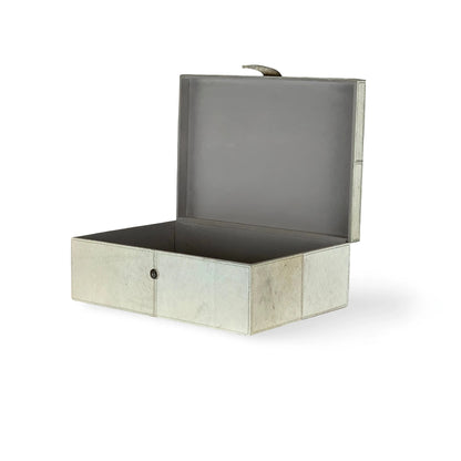 CAJA DE CUERO DECORATIVA - VERANDA INTERIORES