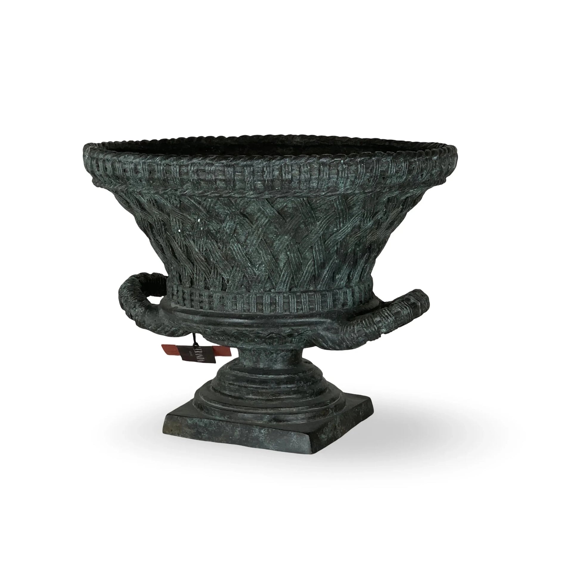 URNA DE METAL WOVEN - VERANDA INTERIORES