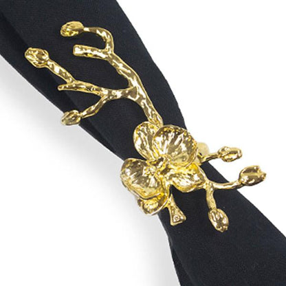 ARO DORADO PARA SERVILLETA ORQUÍDEA - VERANDA INTERIORES