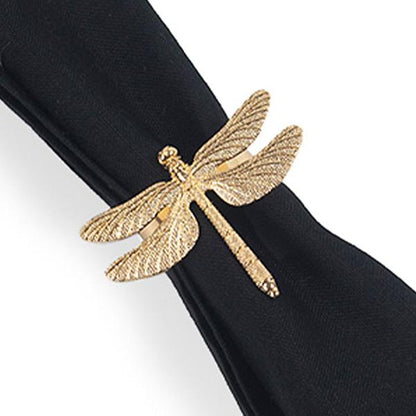 ARO PARA SERVILLETA LIBELULA DORADO - VERANDA INTERIORES