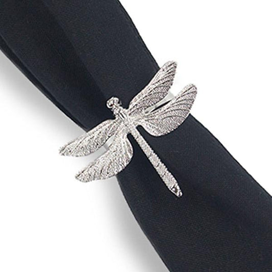 ARO PARA SERVILLETA LIBELULA PLATEADO - VERANDA INTERIORES