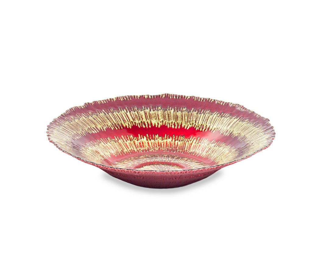 BOWL DE VIDRIO EN ROJO - VERANDA INTERIORES