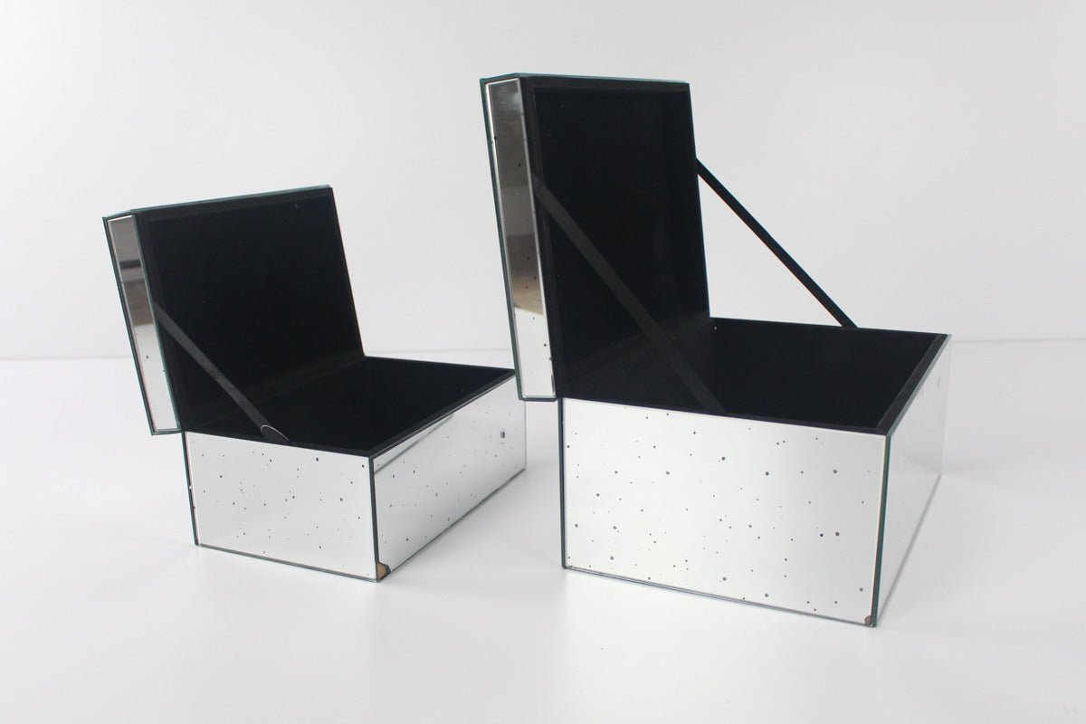 CAJA DE VIDRIO CON DIBUJO SET DE 2 - VERANDA INTERIORES