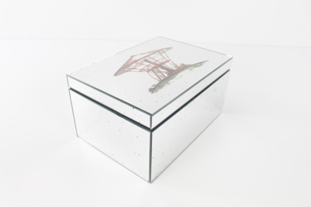 CAJA DE VIDRIO CON DIBUJO SET DE 2 - VERANDA INTERIORES