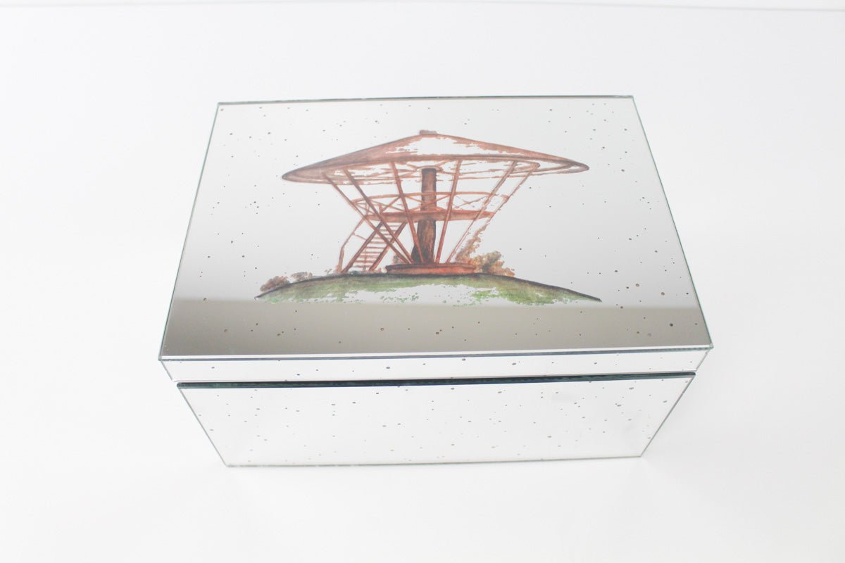 CAJA DE VIDRIO CON DIBUJO SET DE 2 - VERANDA INTERIORES