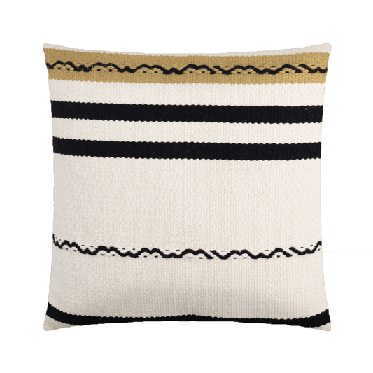 COJÍN VALLARTA 3 LÍNEAS NEGRAS - VERANDA INTERIORES