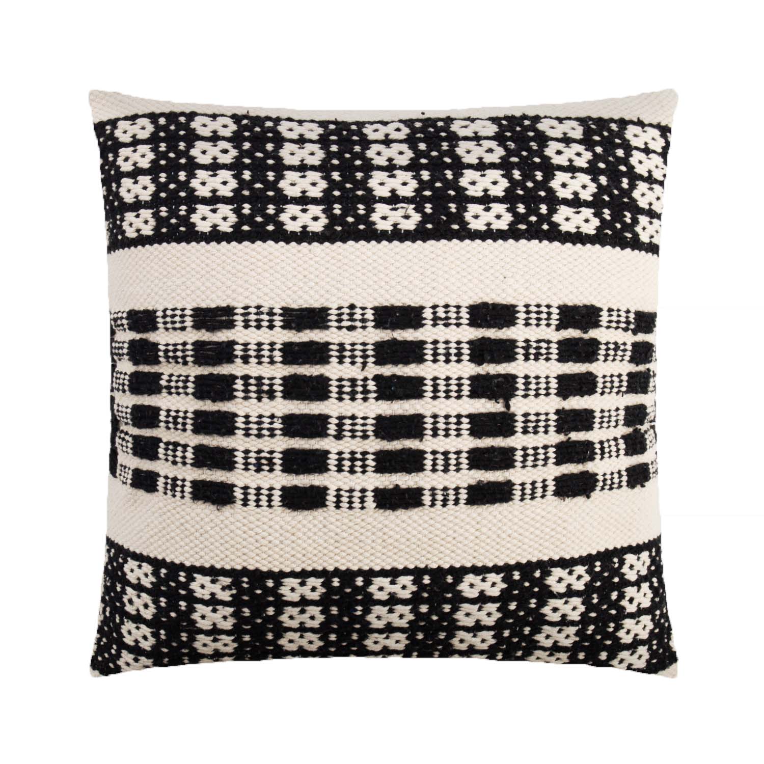 COJÍN VALLARTA FLOR COLOR HUESO - VERANDA INTERIORES