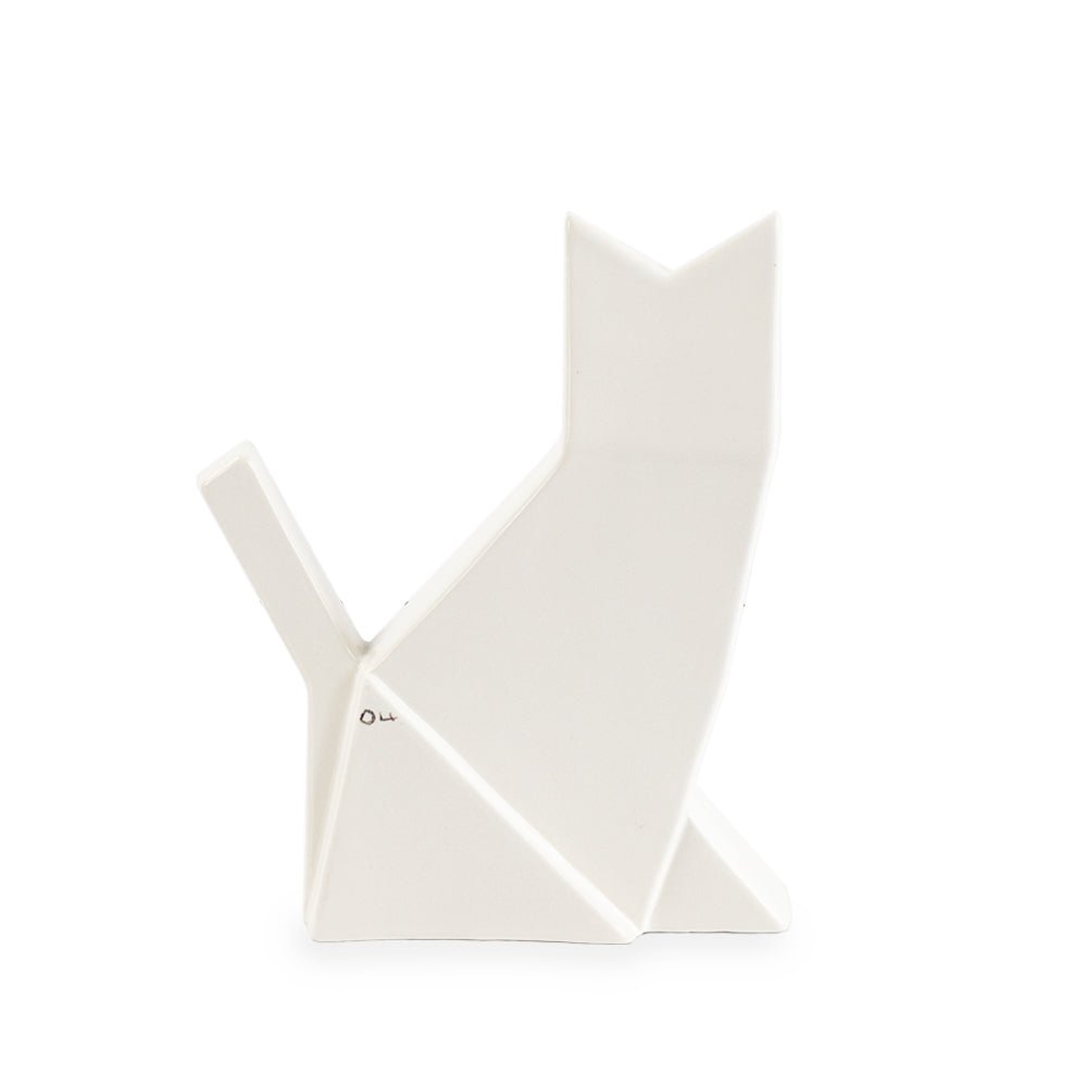 ESCULTURA GATO BLANCO - VERANDA INTERIORES