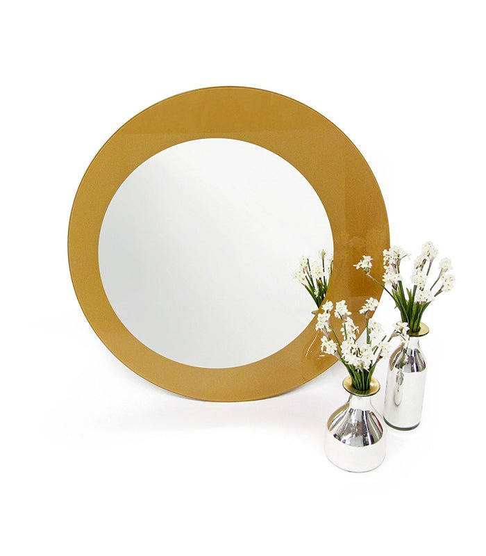 ESPEJO CIRCULAR OLIO METALIC GOLD - VERANDA INTERIORES