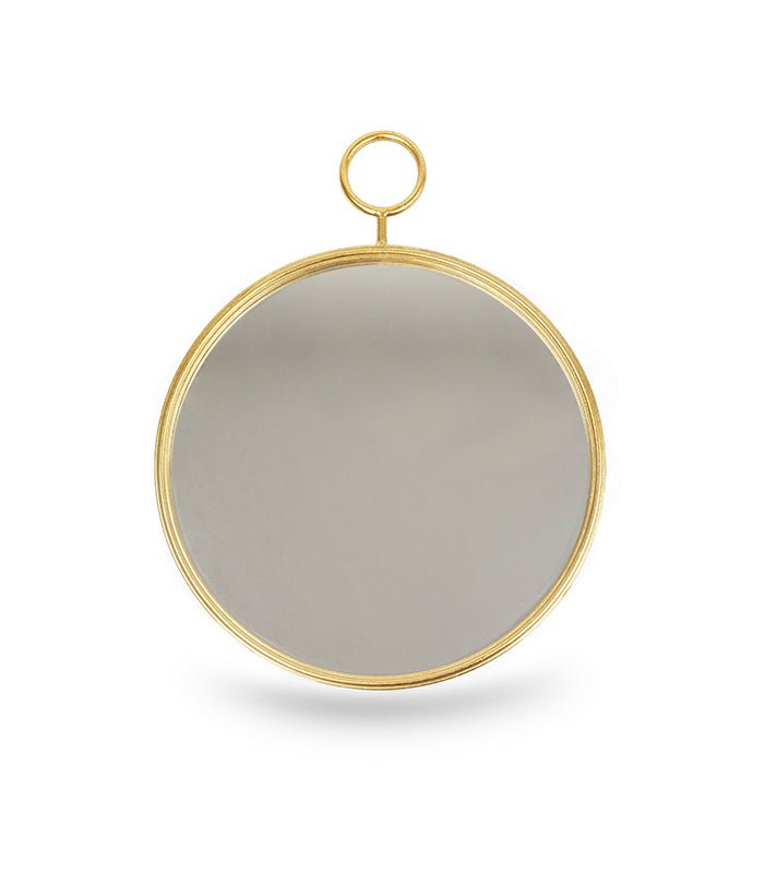 ESPEJO REDONDO MARCO DORADO - VERANDA INTERIORES