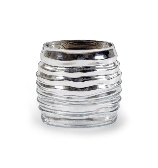 FLORERO ESTILO OLAS SILVER - VERANDA INTERIORES