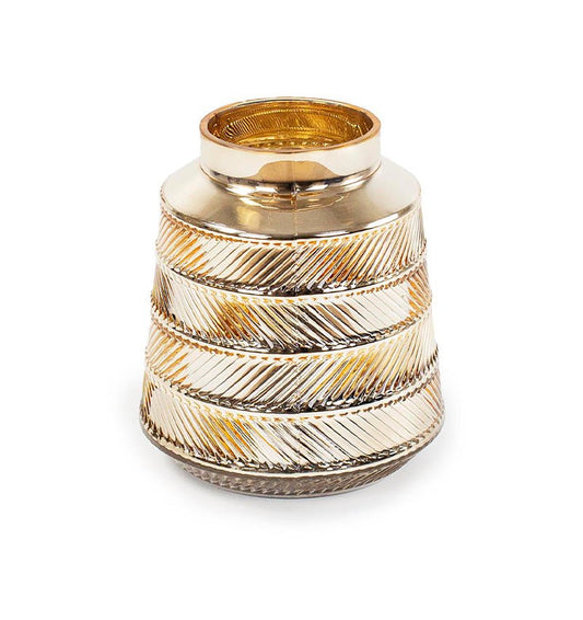 FLORERO ESTILO RAYAS GOLD - VERANDA INTERIORES