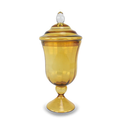 JARRON AMBER LIDDED - VERANDA INTERIORES