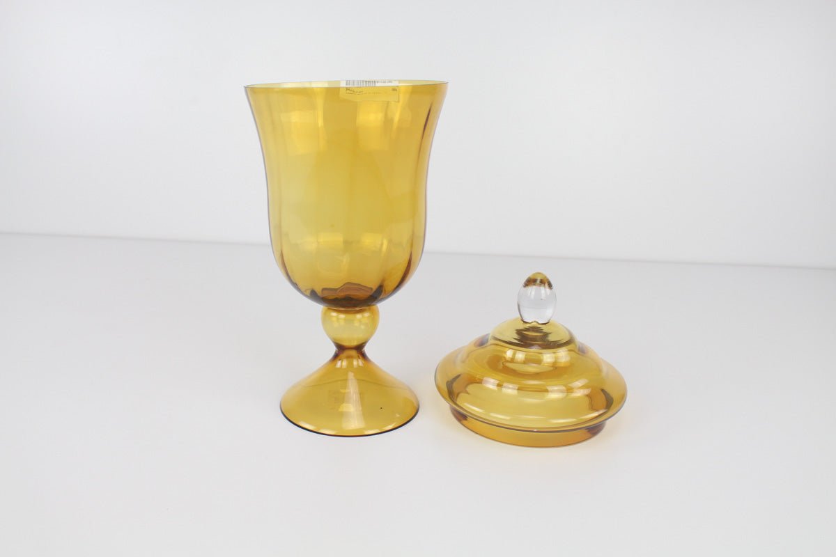 JARRON AMBER LIDDED - VERANDA INTERIORES