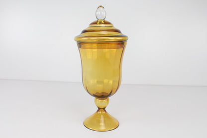 JARRON AMBER LIDDED - VERANDA INTERIORES
