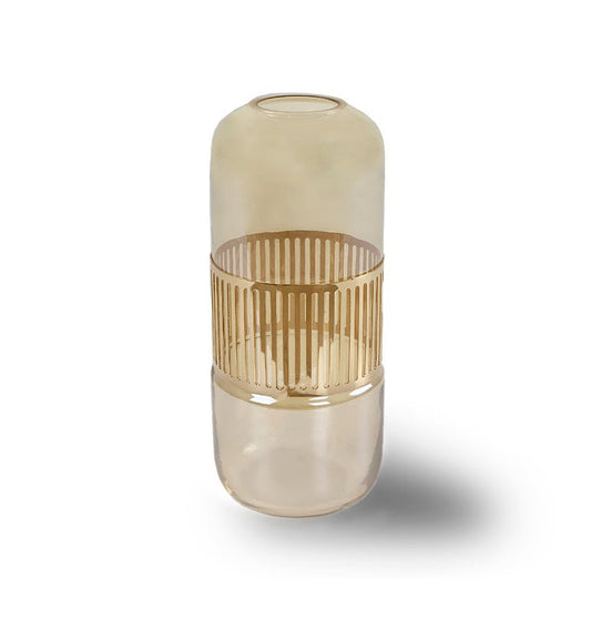 JARRON DE VIDRIO AMBER - GRANDE - VERANDA INTERIORES