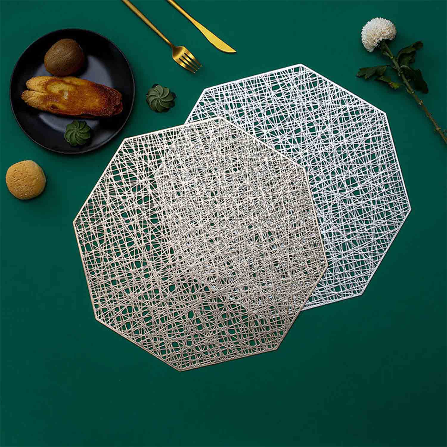 MANTEL OCTAGONAL DORADO - VERANDA INTERIORES