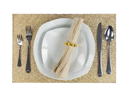 MANTEL RECTANGULAR NUDO DORADO - VERANDA INTERIORES