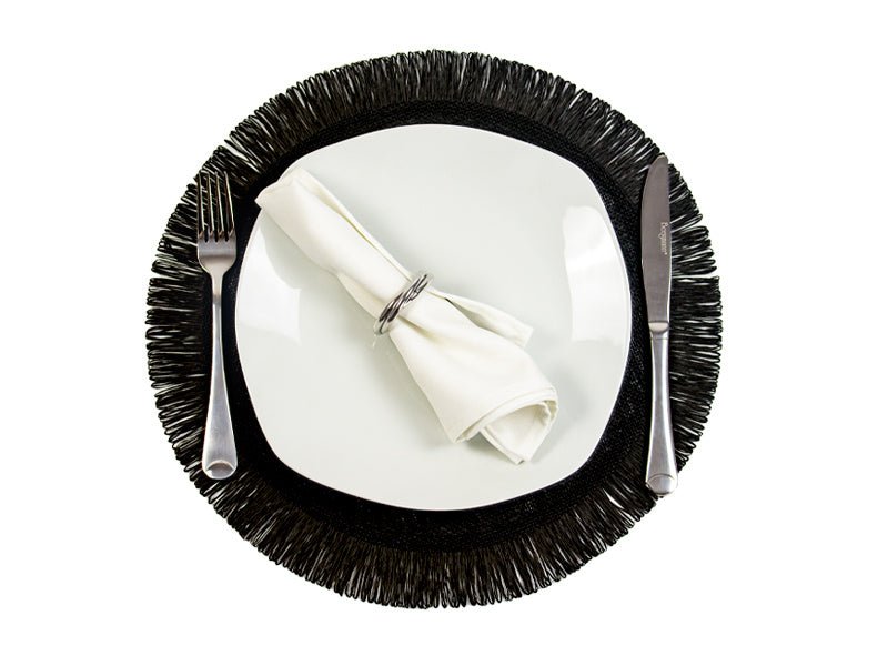 MANTEL TEJIDO NEGRO - VERANDA INTERIORES