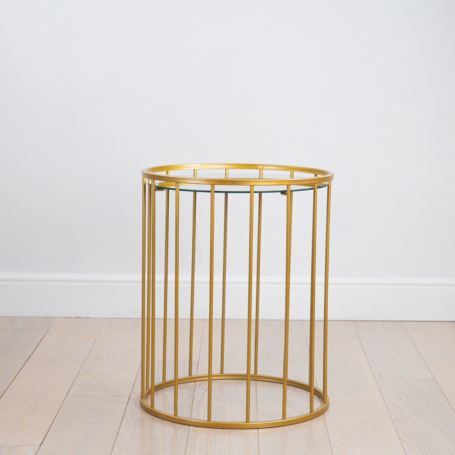 MESA CON ESPEJO DORADA SET DE 3 - VERANDA INTERIORES