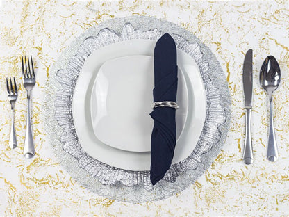 SERVILLETA DE LINO COLOR AZUL MARINO - VERANDA INTERIORES