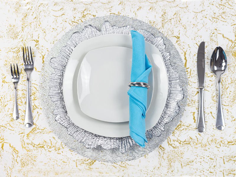 SERVILLETA DE LINO COLOR CELESTE - VERANDA INTERIORES