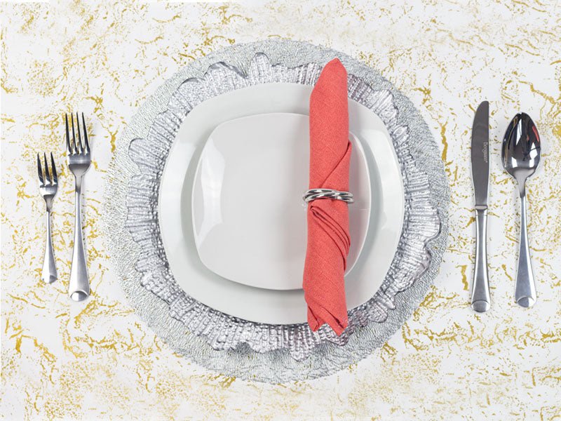 SERVILLETA DE LINO COLOR CORAL - VERANDA INTERIORES