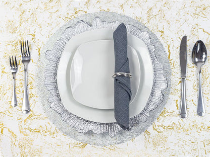 SERVILLETA DE LINO COLOR GRIS 3 - VERANDA INTERIORES