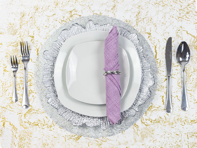 SERVILLETA DE LINO COLOR LILA - VERANDA INTERIORES