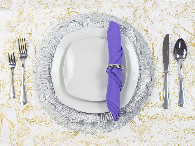 SERVILLETA DE LINO COLOR MORADO - VERANDA INTERIORES