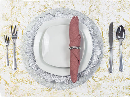 SERVILLETA DE LINO COLOR PALO DE ROSA - VERANDA INTERIORES