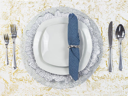 SERVILLETA DE LINO COLOR PLUMBAGO - VERANDA INTERIORES