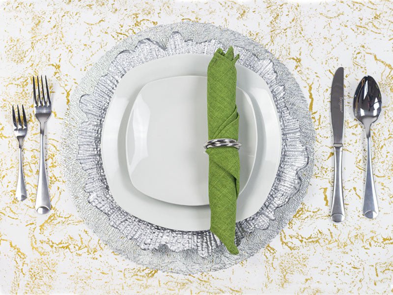 SERVILLETA DE LINO COLOR VERDE ARBOL - VERANDA INTERIORES