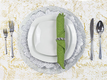 SERVILLETA DE LINO COLOR VERDE ARBOL - VERANDA INTERIORES