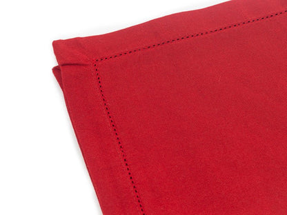 SERVILLETA HEMSTICH COLOR ROJO - VERANDA INTERIORES