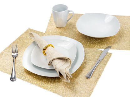 VAJILLA DE CERAMICA BLANCA 16 PIEZAS - VERANDA INTERIORES